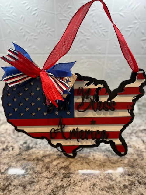 America USA Door Hanger