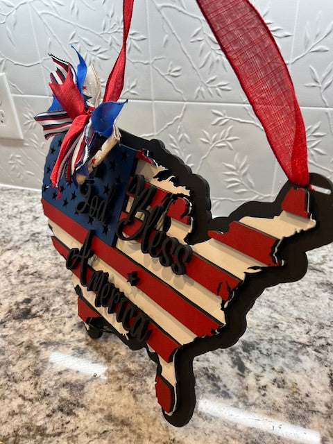 America USA Door Hanger