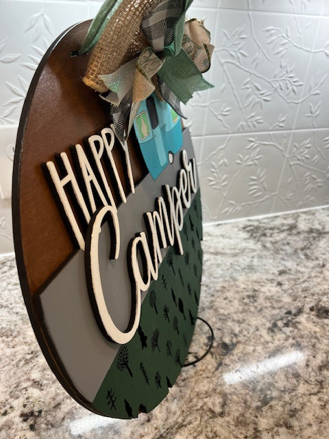 Happy Camper Door Hanger