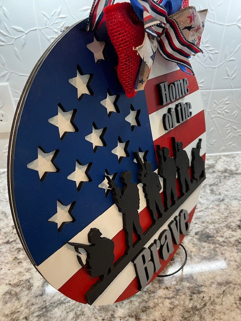 Patriotic Door Hanger