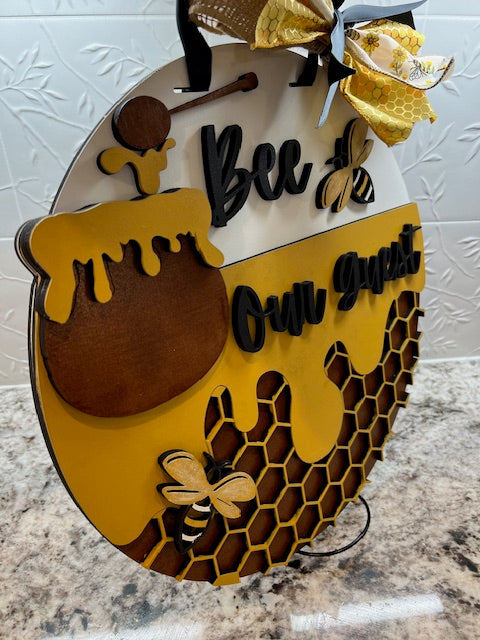 Bee Our Guest Door Hanger