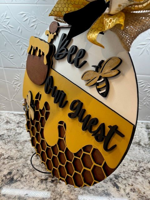 Bee Our Guest Door Hanger